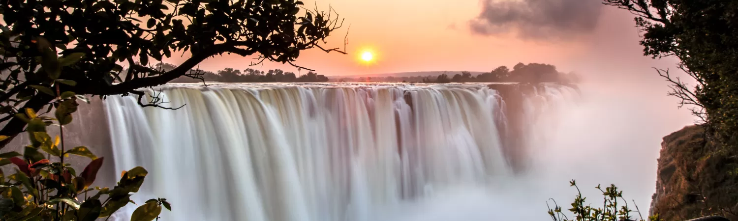 Sunrise over Victoria Falls