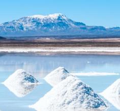Salt lake Uyuni in Bolivia