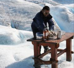 Scotch on the glacier