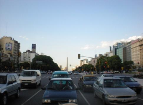 Traffic on the main drag