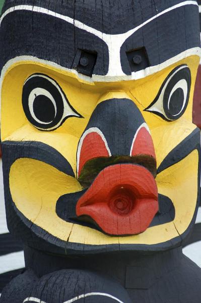Totem on an Alaska culture tours and cruises