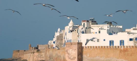 A view of the architecture of Morocco.