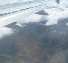 Flying into Peru