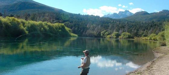 Fishing on the river