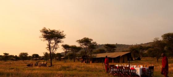Enjoy a meal out on the plains.