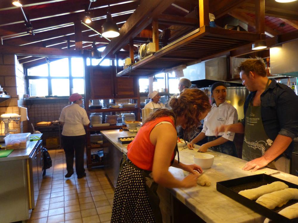 Earning our stripes -- in our Argentina cooking class