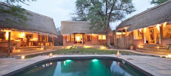 Relax and enjoy the refreshing pool at the Tongabezi Lodge