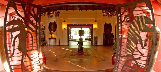 Stay at the uniquely designed Chobe Chilwero