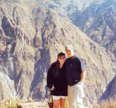 Pausing at a Colca Canyon viewpoint
