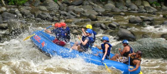 Braving the rapids!