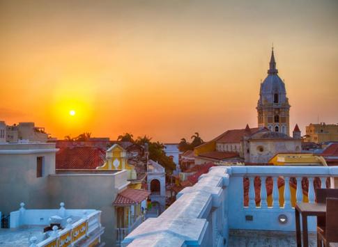 Sunset over Cartagena