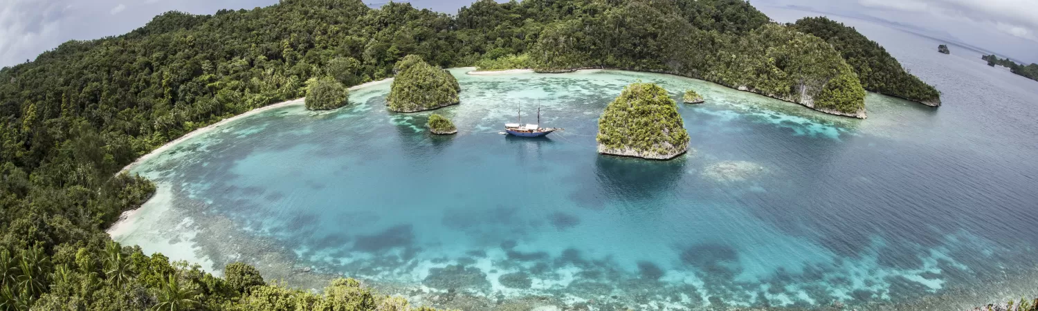 Remote lagoon in Papua New Guinea