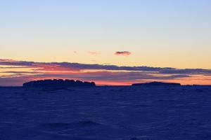 Antarctica at sunset - photo by Laurie Allread