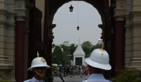 Guards at the Bangkok temples