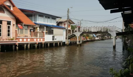 Bangkok waterways on our boat tour