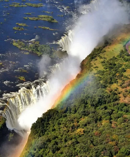 Aerial view of Victoria Falls