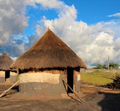 Traditional huts in Zimbabwe