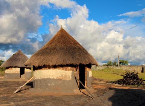 Traditional huts in Zimbabwe
