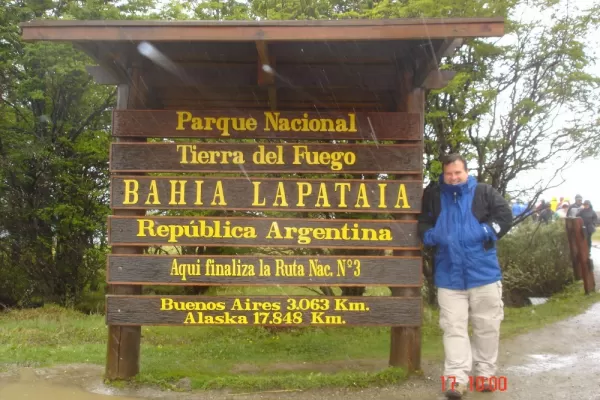 The sign at Tierra del Fuego