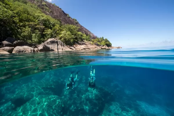 Tree Cave dive site at Silhouette Island