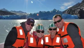 EcoCamp boat trip to Grey Glacier