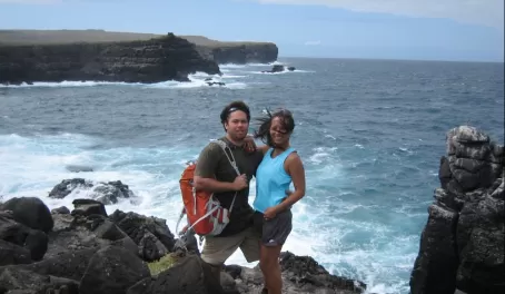 Together on the shores of the Galapagos