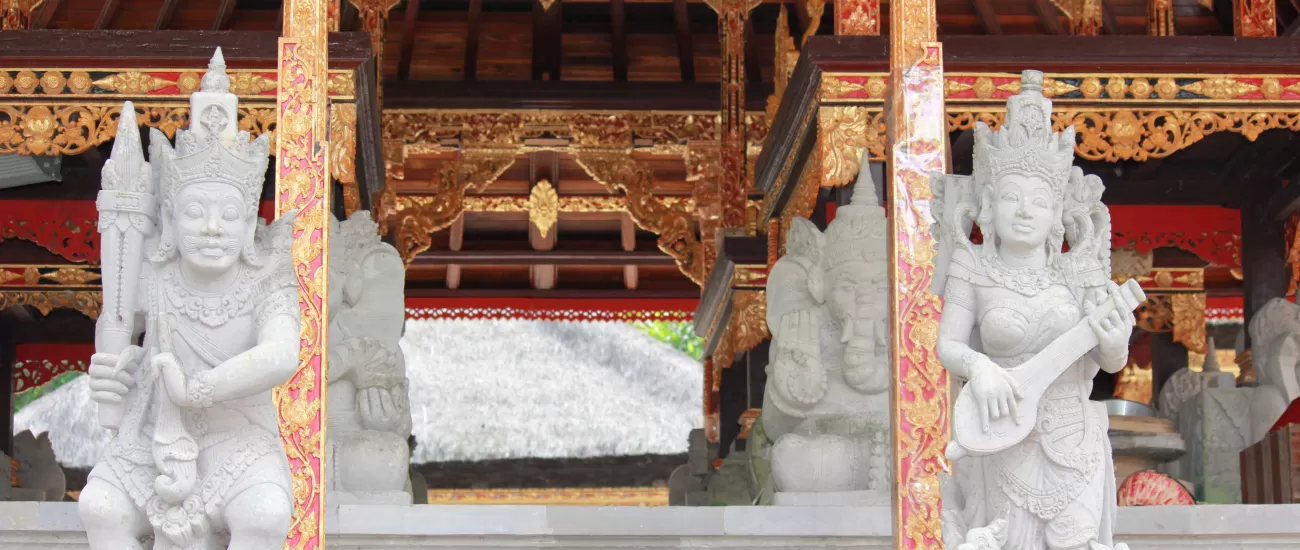 Traditional Balinese Statues and architecture