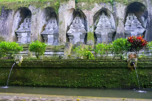Caves in Gunung Kawi Temple in Ubud