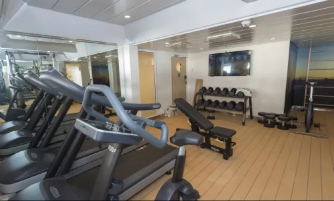 Fitness center on the MS Spitsbergen