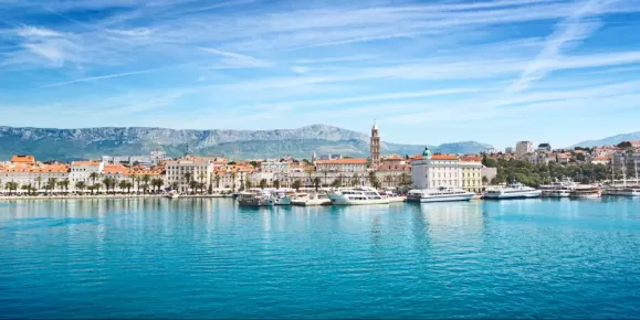 Gorgeous water and mountains surrounding Split