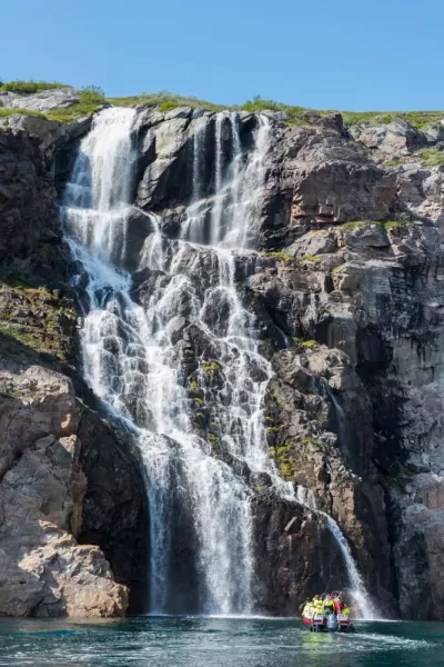 Greenland waterfall