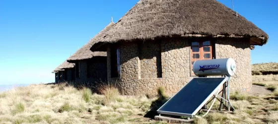 Solar panels at Simien Lodge