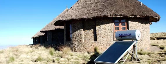 Solar panels at Simien Lodge