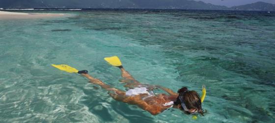 Snorkeling girl