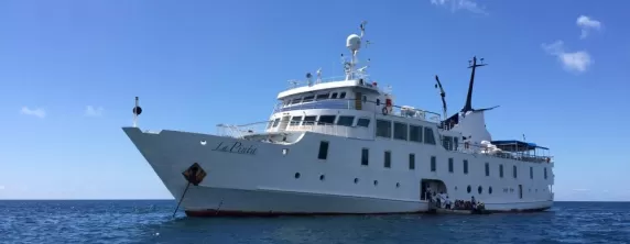 The sophisticated La Pinta Galapagos yacht