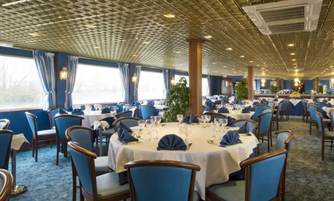 Restaurant on the MS Monet