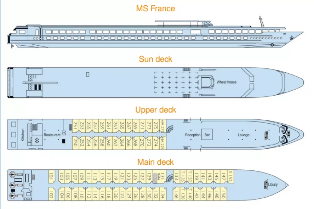 MS France's Deck Plan