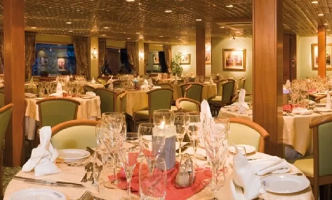 Restaurant on the MS Vasco de Gama