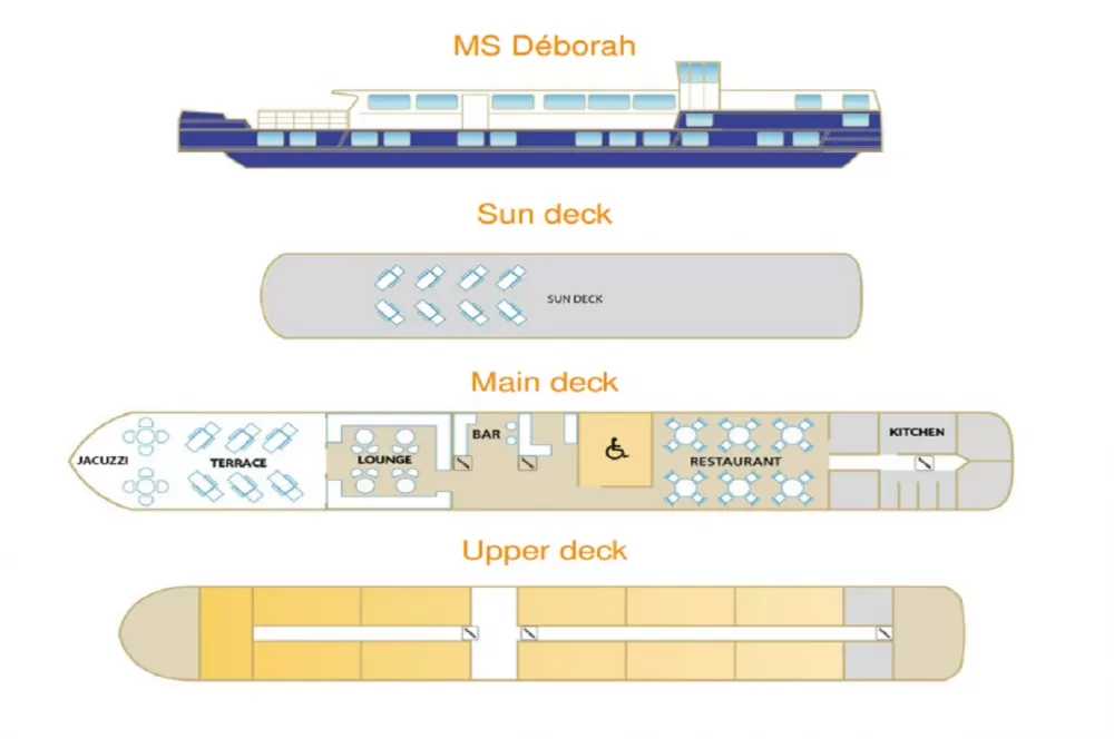 MS Déborah's Deck Plan