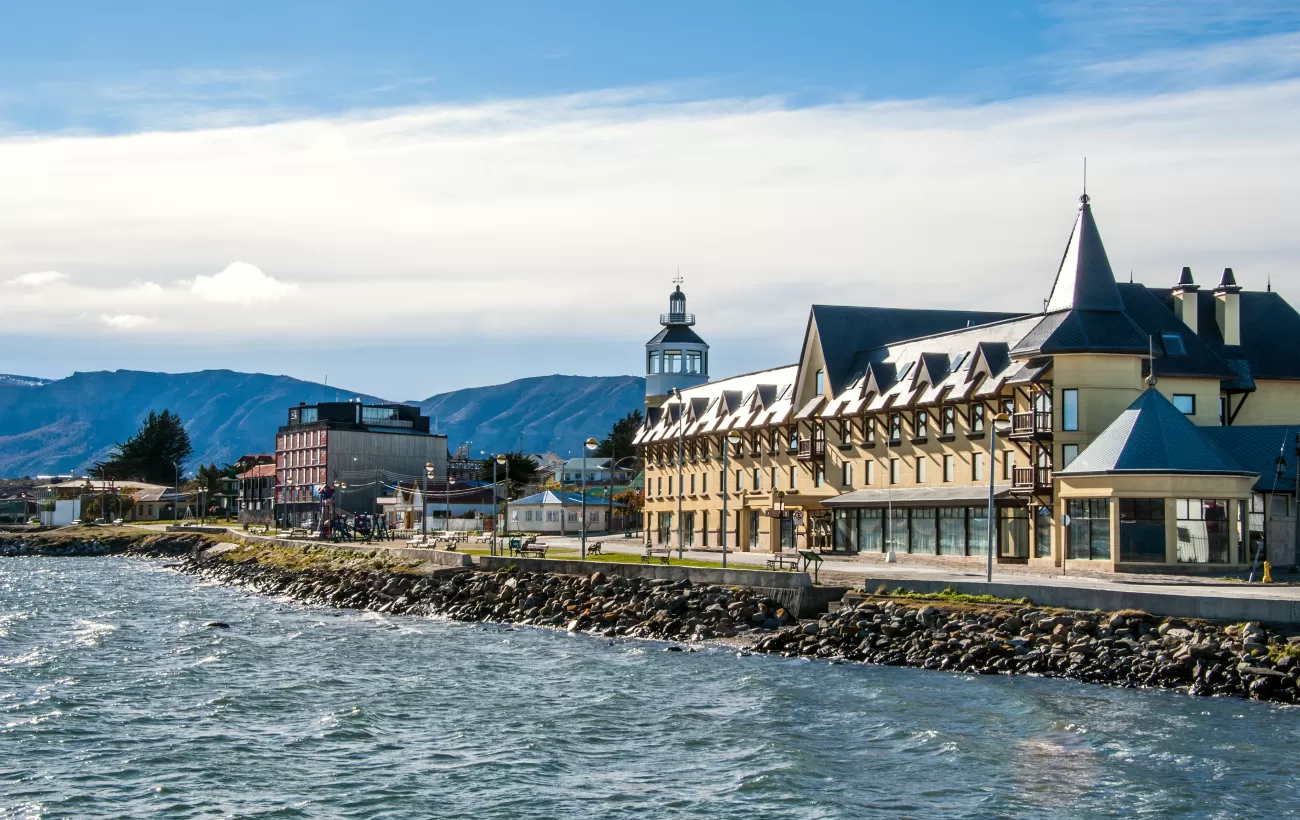 Puerto Natales on the Strait Of Magellan