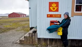 Sending mail from Ny Alesund - the world's northernmost Post Office!