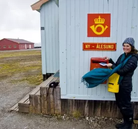 Sending mail from Ny Alesund - the world's northernmost Post Office!