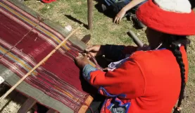 weaving demonstration