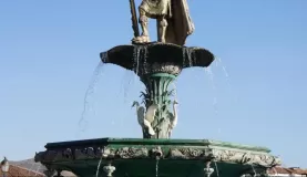 Fountain in Cusco's Plaza de Armas