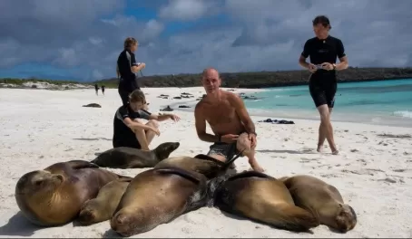 My new sea lion friends in the Galapagos!