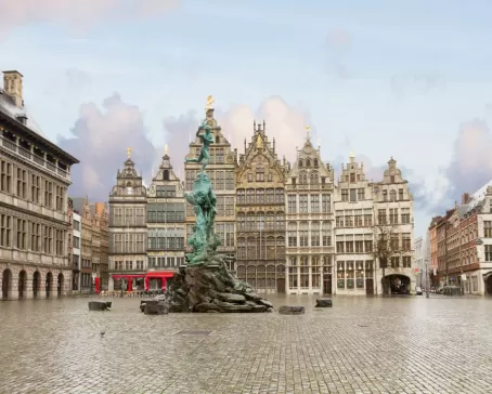Grote Markt square in Antwerp, Belgium