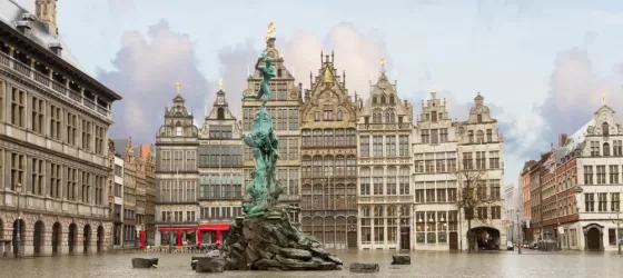 Grote Markt square in Antwerp, Belgium