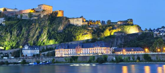 Koblenz at night