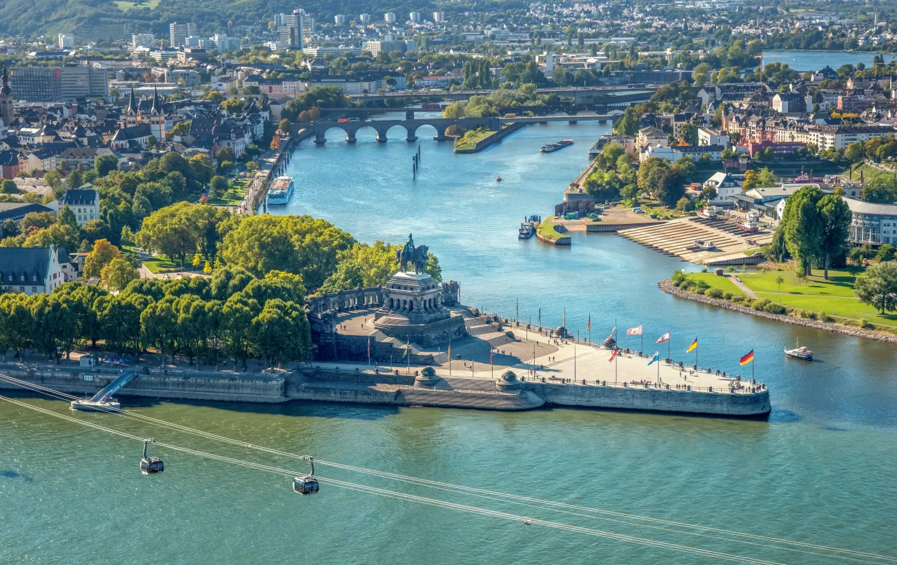 River through Koblenz Germany