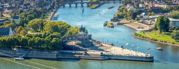 River through Koblenz Germany